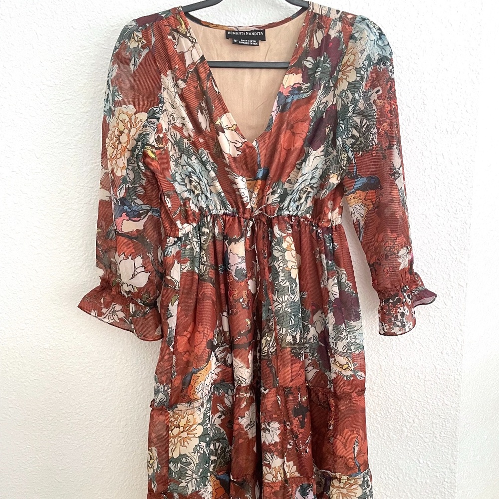Anthropologie Petite Size 4 Floral Dress